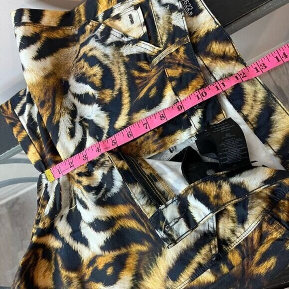 G-Star Raw Womens 5622 3D Mid Boyfriend Tiger Print Trouser Multicolor Size 29 - Picture 9 of 13